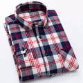New Style Male Shirt Fashion 100% cotton flannel shirt in winter Supplier